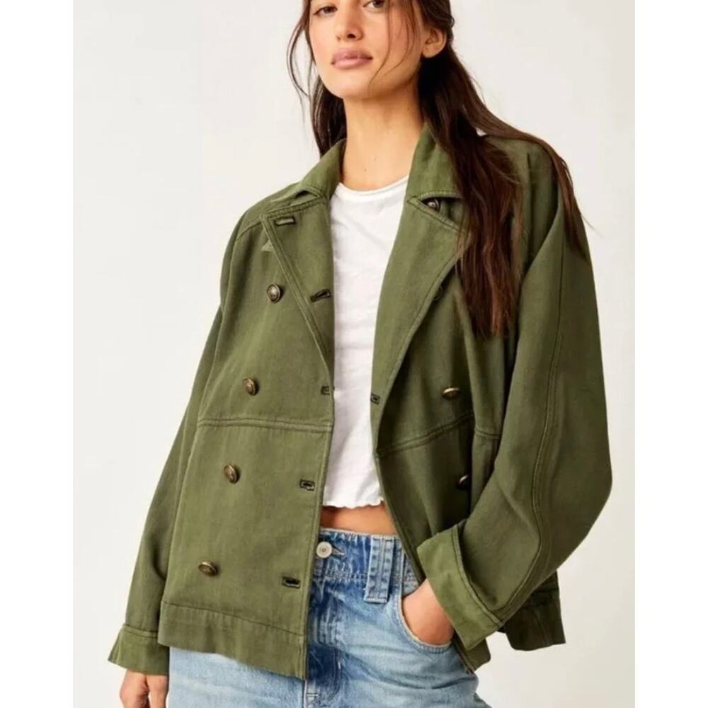 NWT Free People Viva Surplus Jacket Adventurer Olive SZ XS